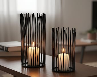 Retro Scandinavische metalen lantaarn – stormlantaarn, tafellantaarn of hanglantaarn, Scandinavische decoratie