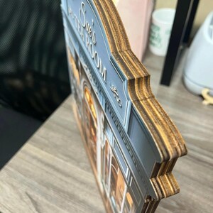 African American Woman Reading Wooden Block, Personalized Name Plaque, Black Girl Magic Bookshelf Decor, Afrocentric Gift image 8