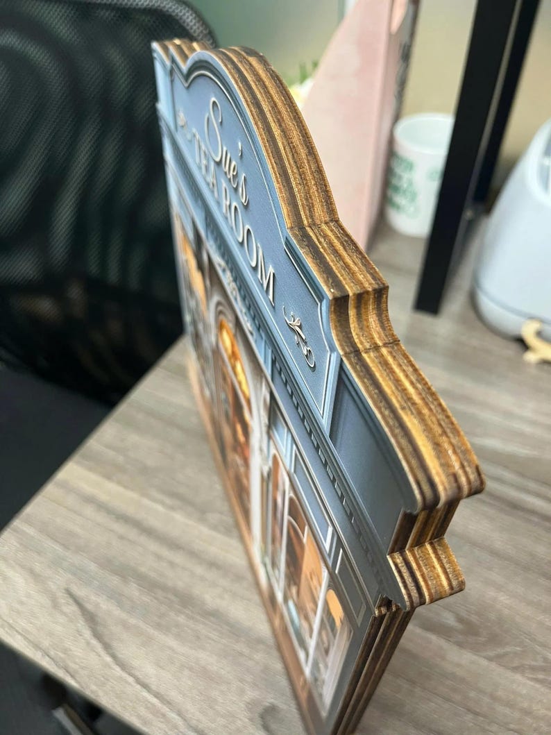 African American Woman Reading Wooden Block, Personalized Name Plaque, Black Girl Magic Bookshelf Decor, Afrocentric Gift image 8