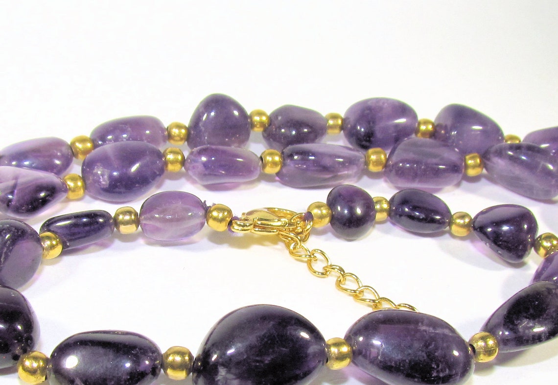 lusso amethyst necklace stauer