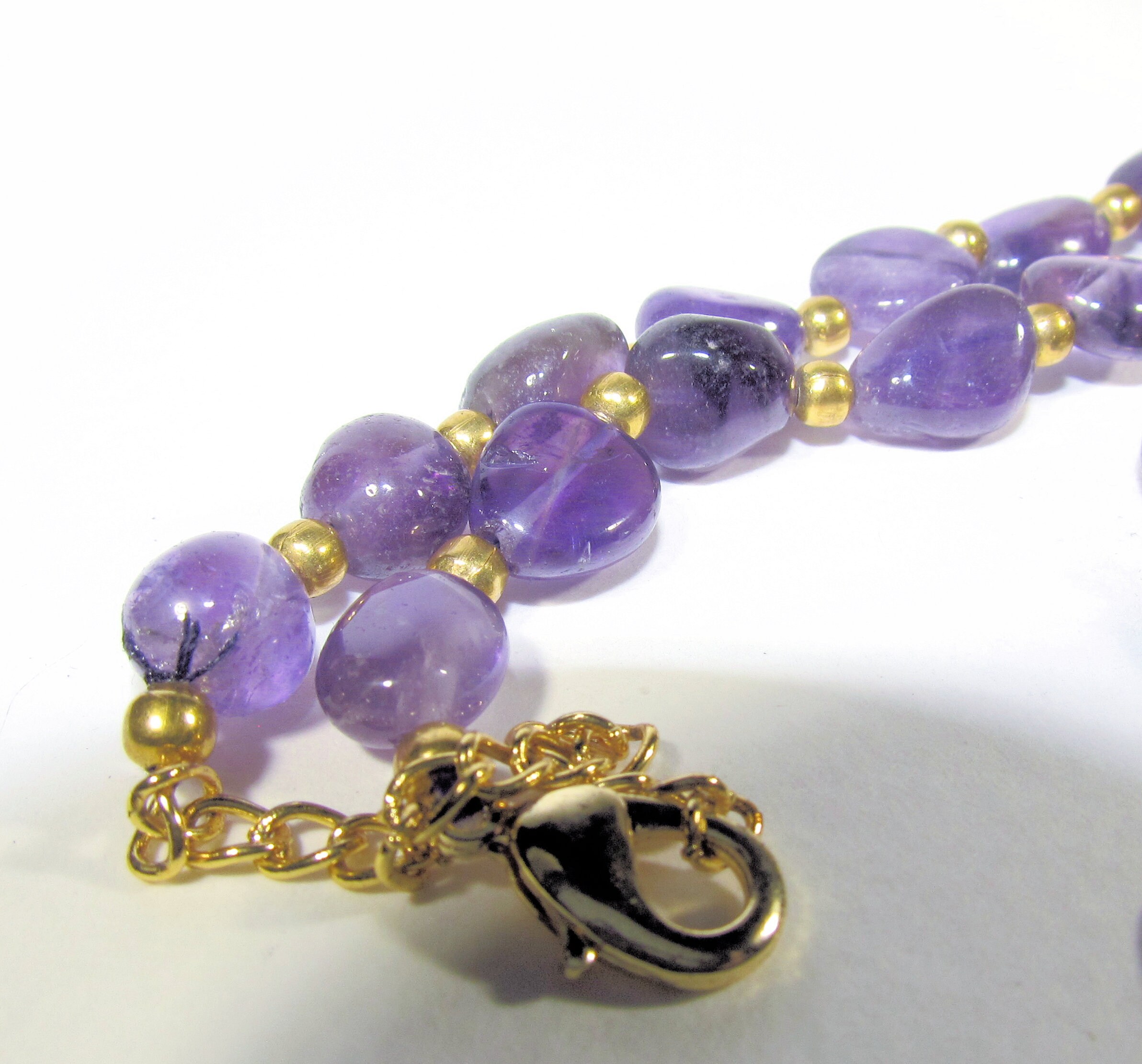 lusso amethyst necklace stauer