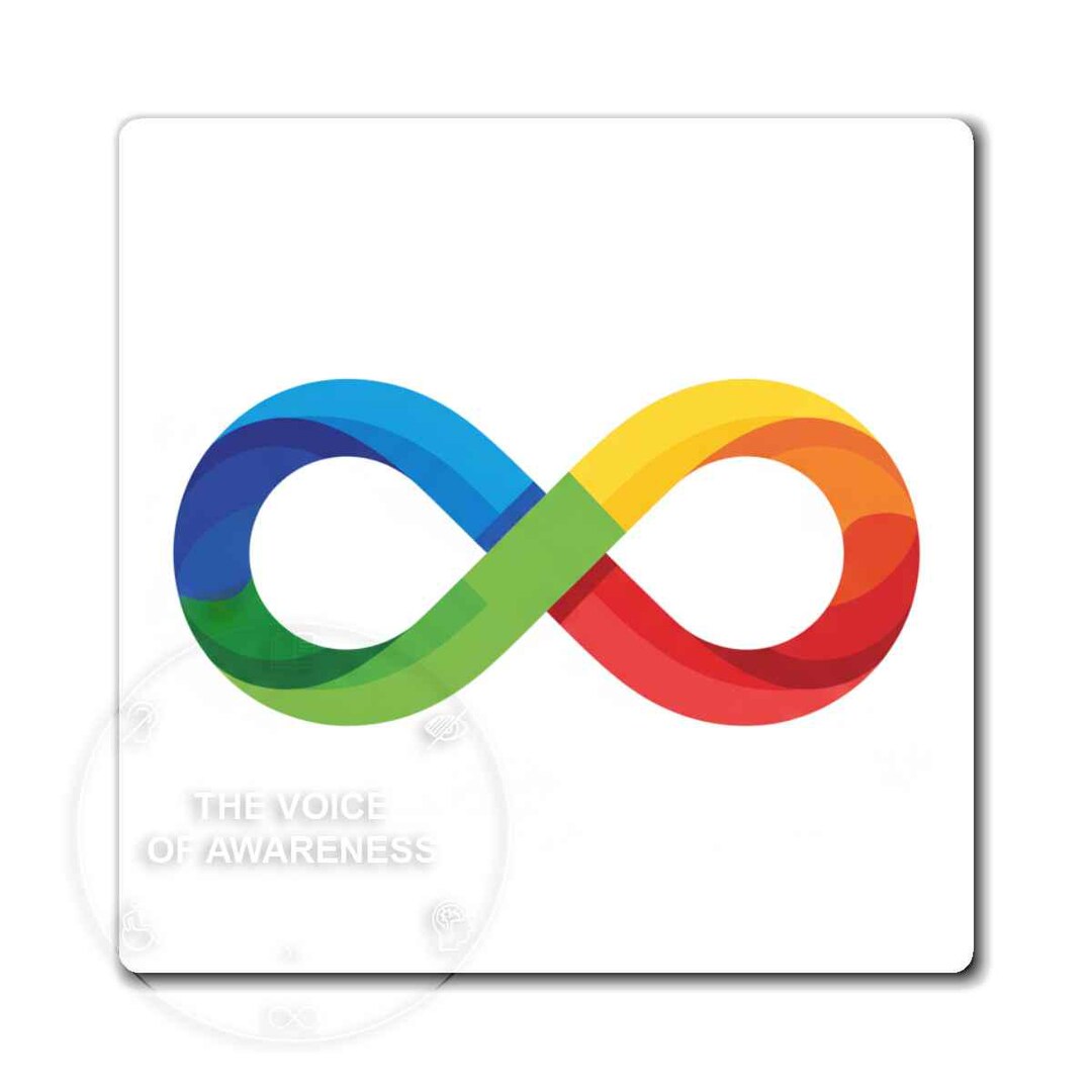 Infinity Symbol Magnet, Autism Spectrum Pride Decor, Neurodiversity ...