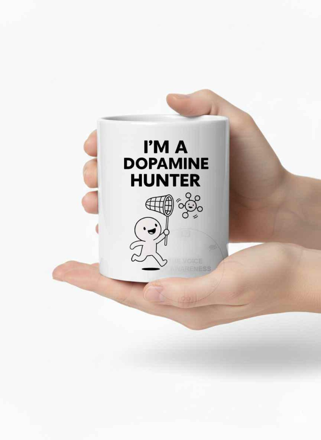 ADHD Mug, Adhd Ld Gear, Dopamine Hunter Cup, Minimalist Design ...