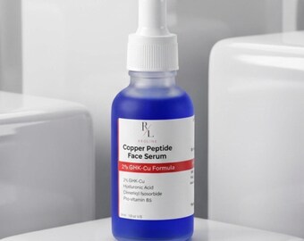 Ghk-cu Peptide Face Serum- NEW Cobalt Blue Bottle 2 Oz