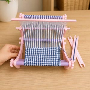 3D Printable Weaving Loom STL | Mini Table Loom Digital Download