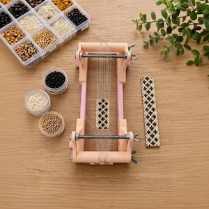 3D Printable Bead Loom | Adjustable Length (2 Sizes) | Bracelet Beading Tool STL