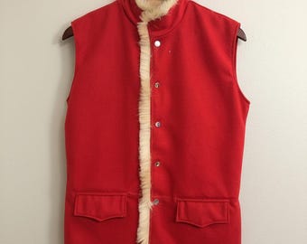Handgemaakt The Christmas Chronicles 2 Kurt Russell rood wollen bontvest | Kerstmankostuum