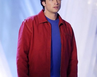 Clark Smallville tv-serie Kent Tom Welling rood en blauw katoenen jack