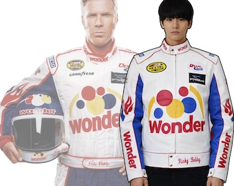 Talladega Nights Ricky Bobby Wonder Bread leren jas Cosplaykostuum