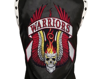 The Warriors Movie Bike Rider motorfiets leren vest - cosplaykostuum voor heren