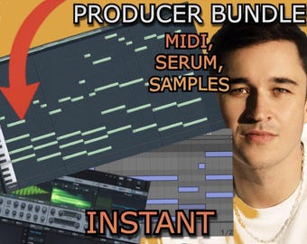 Paquete para principiantes de más de 1 GB de archivos de Tech House: Serum, samples, MIDI, colección completa de inicio para producción musical