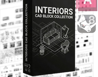 Más de 500 bloques CAD de arquitectura de interiores / Megapaquete / Muebles, personas, puertas, ventanas y cocinas / Dwg/Dxf/Pdf