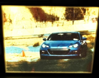 Custom Car Photo Light Box | Full Color | Dimmable LED | Garage Decor Gift | Made in USA