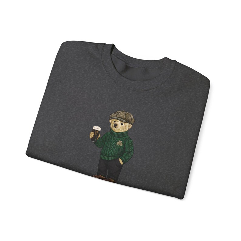 Leprechaun Bear Guinness Pub Crawl Sweatshirt, St Patricks Day Y2K Irish Pint Top image 11