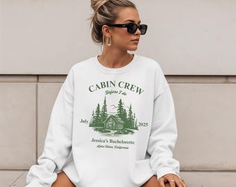 Anpassad möhippa/svenskjorta för kabinpersonal | Camping/Bachparty-tröja, Glampingbrud/Crown Neck-tröja, Möhippa/Familjegåvor för utomhusbruk, Flickors stugresa