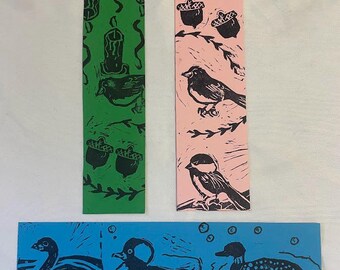 Customizable 2x8.5 Bird Bookmarks