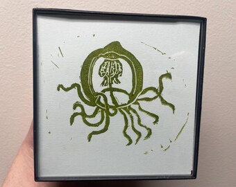 4x4 Immortal Jellyfish Print, Customizable Colors