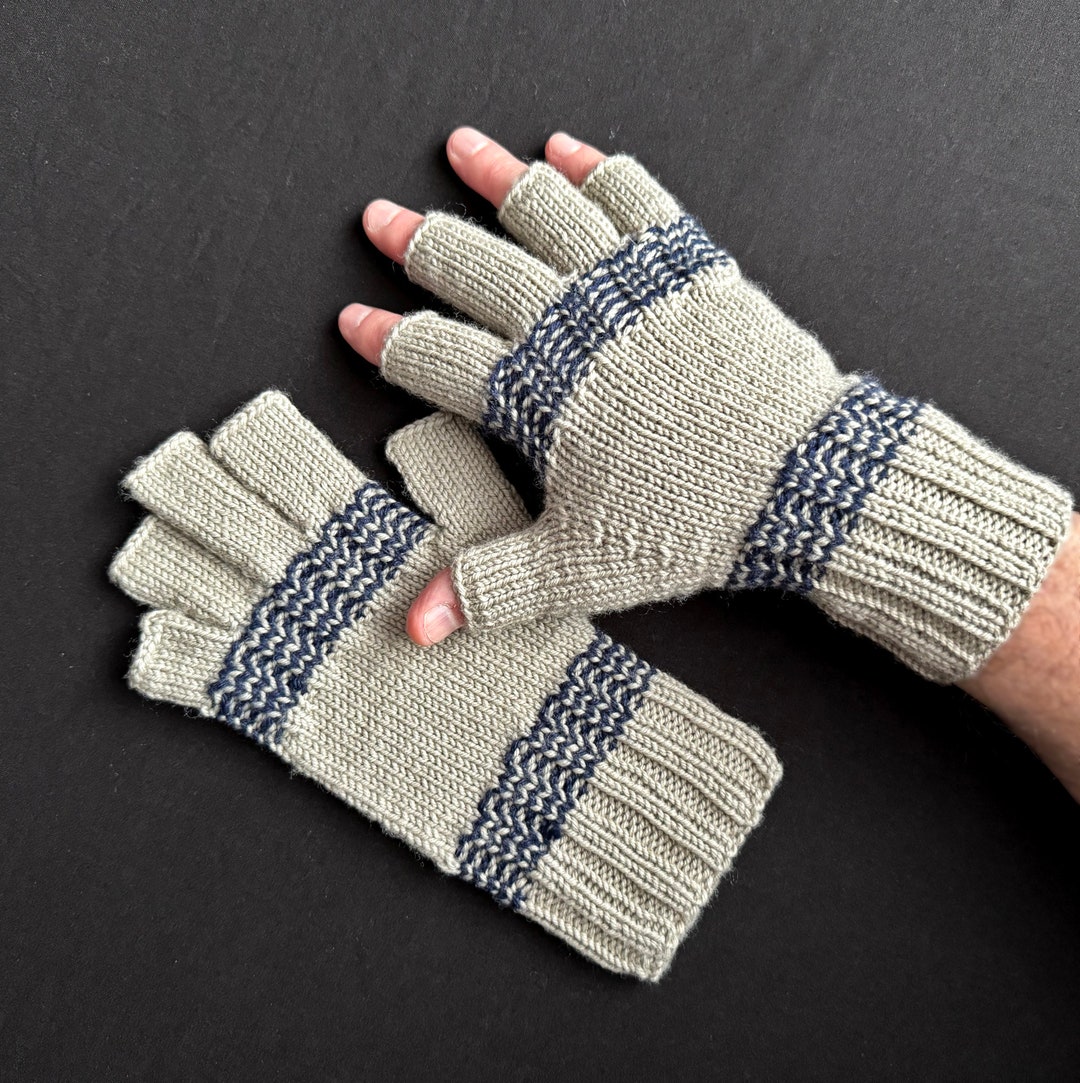 FINGERLESS TEXTING GLOVES Five Fingers Open-tips Winter Wear Seasonal ...
