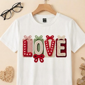 Aesthetic Love Crochet Design  High-Res 300 DPI PNG | Perfect for Custom Merch  DIY Crafts | Trending Minimalist Look Digital Download