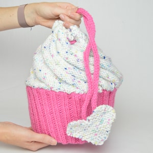 Cupcake Wiege Geldbörse Strickanleitung