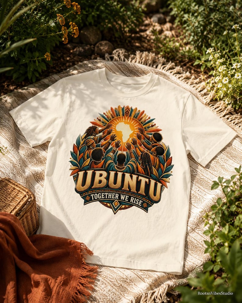 Ubuntu Shirt, African Heritage Comfort Colors Tee, Together We Rise, African Philosophy Gift image 20