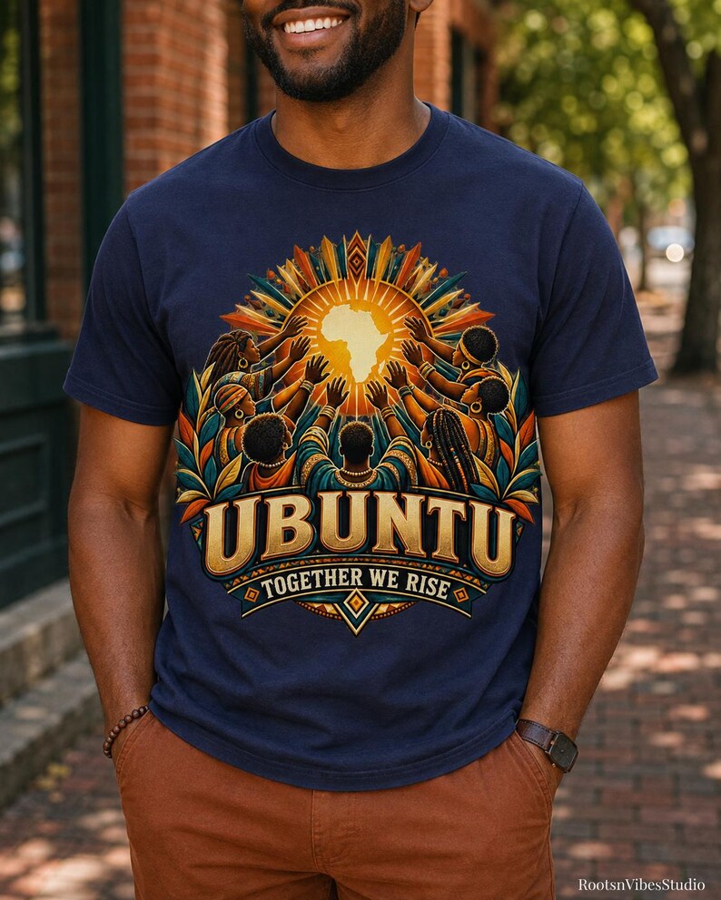 Ubuntu Shirt, African Heritage Comfort Colors Tee, Together We Rise, African Philosophy Gift image 17
