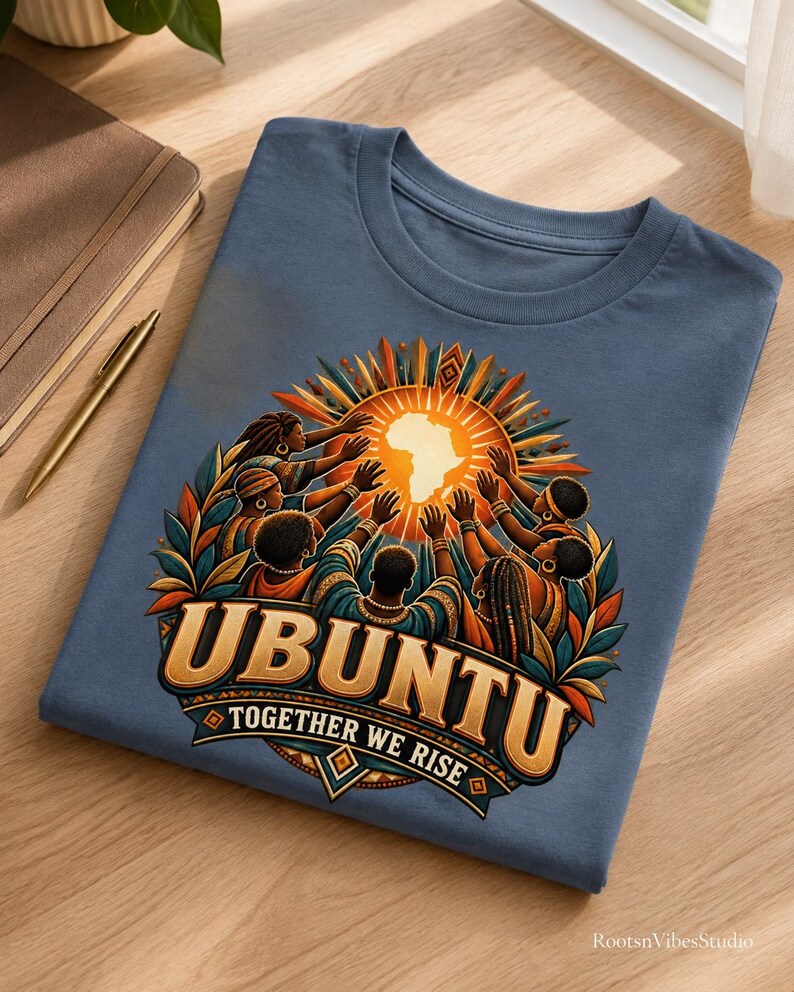 Ubuntu Shirt, African Heritage Comfort Colors Tee, Together We Rise, African Philosophy Gift image 18