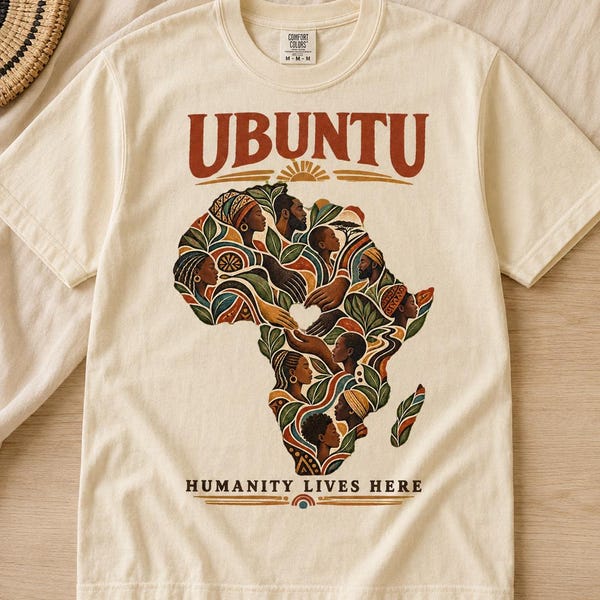 Ubuntu Africa Map shirt listing image