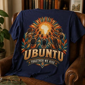 Ubuntu Shirt, African Heritage Comfort Colors Tee, Together We Rise, African Philosophy Gift image 12