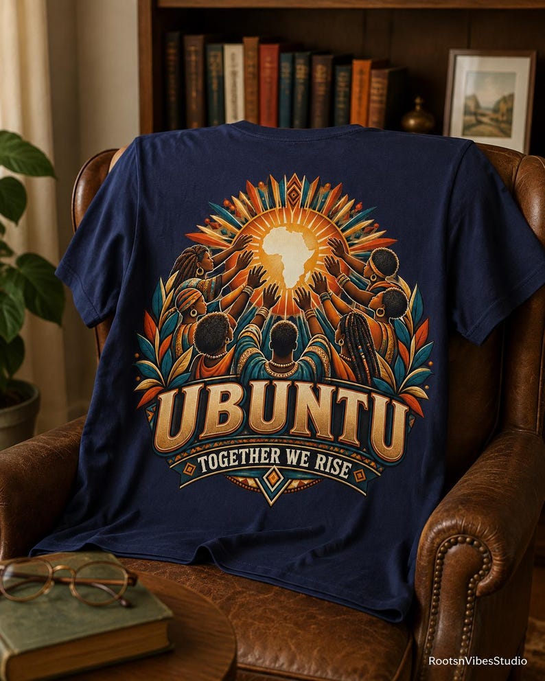 Ubuntu Shirt, African Heritage Comfort Colors Tee, Together We Rise, African Philosophy Gift image 12