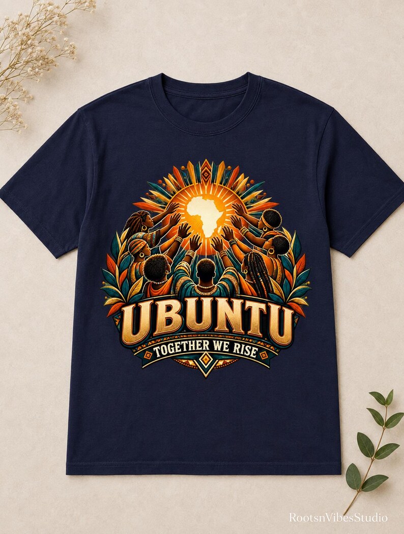 Ubuntu Shirt, African Heritage Comfort Colors Tee, Together We Rise, African Philosophy Gift image 5