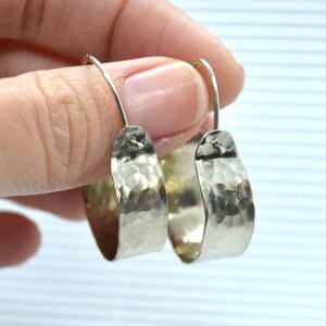 Delicate Basket Hoop Earrings: Small Lightweight Hoops