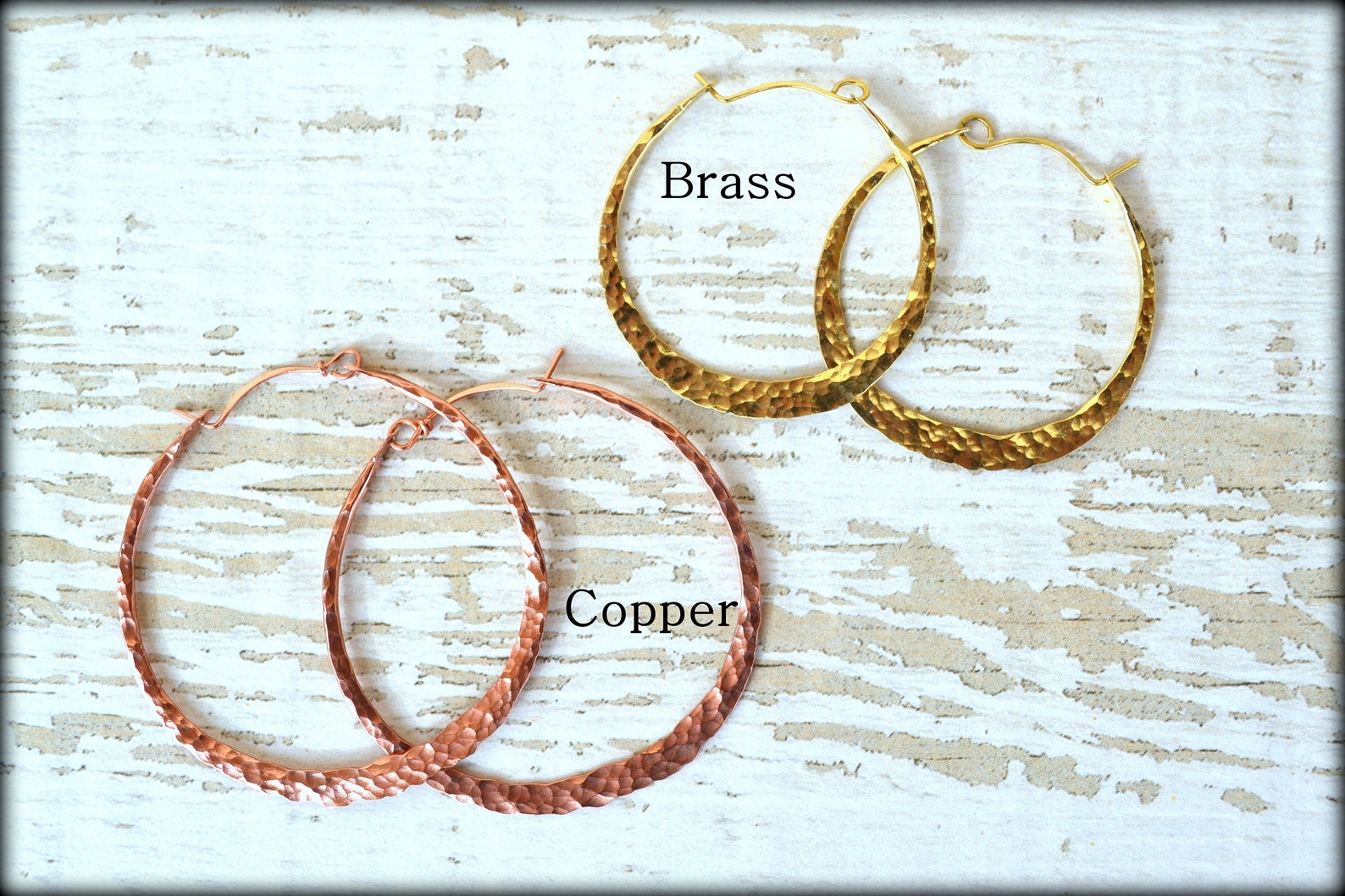 Extra Large Hoops 70mm Hammered Hoops Handmade Hoops Big Etsy