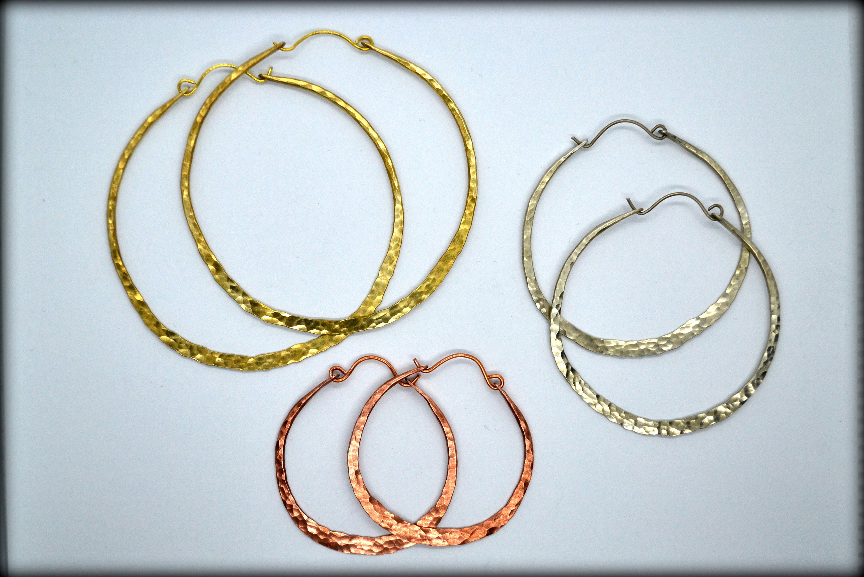 Extra Large Hoops 70mm Hammered Hoops Handmade Hoops Big Etsy