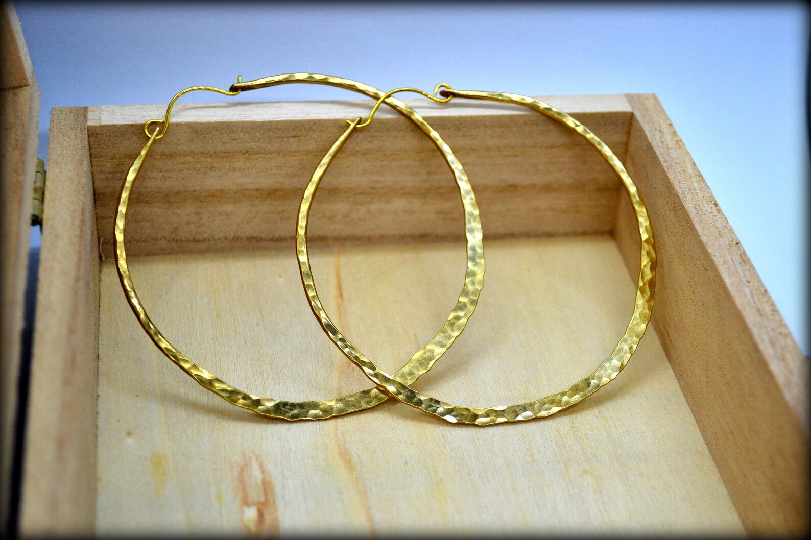 Extra Large Hoops 70mm Hammered Hoops Handmade Hoops Big Etsy