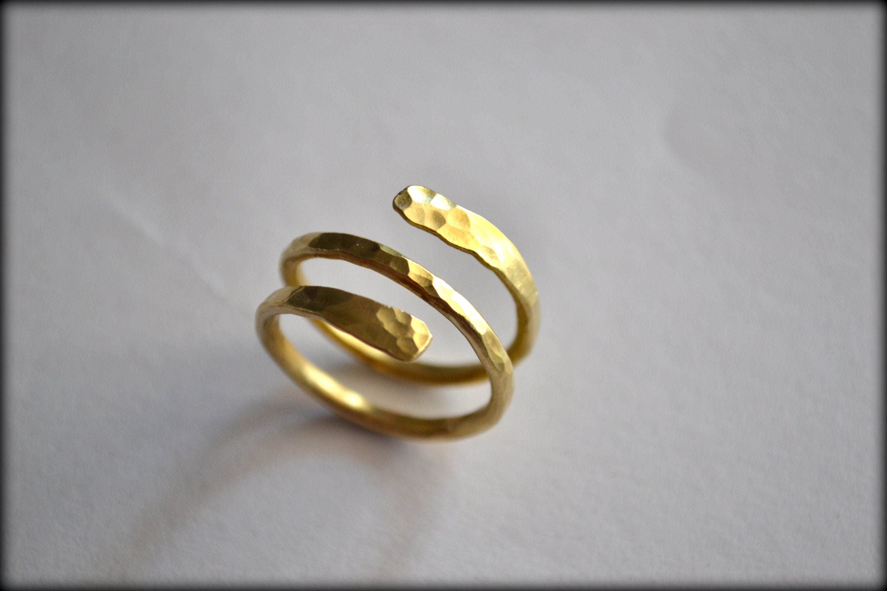 Gold Ring Wrap Ring Twist Ring Everyday Ring Simple Ring - Etsy