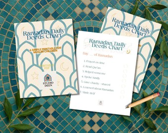 Ramadan Daily Deeds Chart for Kids | Islamic Printable (PDF Download)