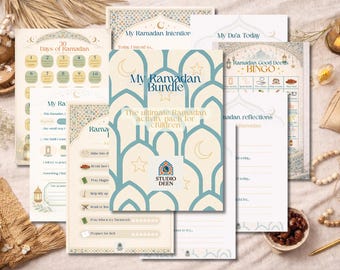Ramadan-Aktivitätenpaket für muslimische Kinder | Islamische Printables Pack | Ramadan Arbeitsblätter | Sofort Download