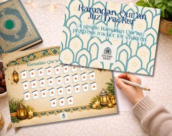 Ramadan Qur’an Juz Tracker for Children | Printable Quran Progress Chart | Islamic Activity | Instant Download