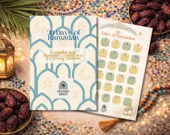 30 Days of Ramadan Countdown for Children | Islamic Calendar Printable | Daily Reminders | Instant Download