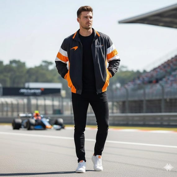 Mclaren F1 Racing Jacket Mens | Formula 1 Team Bomber Jacket
