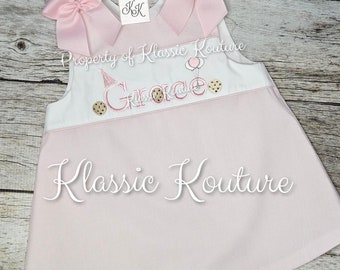 Cookie First Birthday Bubble Bloomer Set A-line Dress  Birthday Outfit Sweet One Party