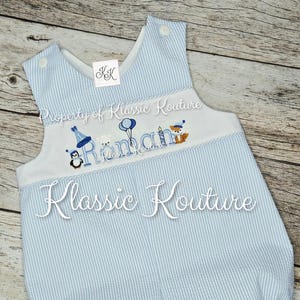 Winter ONEderland Birthday Bubble Shortall Longall Monogram Birthday Romper First Birthday Jon Jon Boys Birthday Outfit Polar Bear ALL BLUES