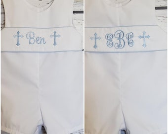 shortall baby boy christening outfit