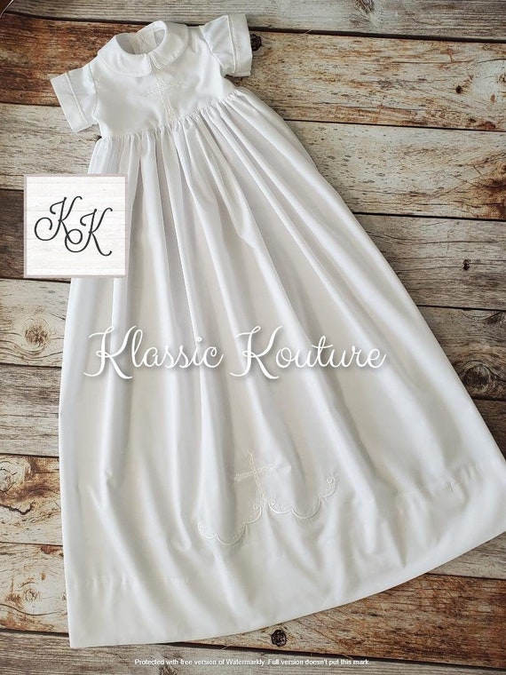 Heirloom Christening Gown Boys Baptism Gown Unisex Gown Baby Etsy