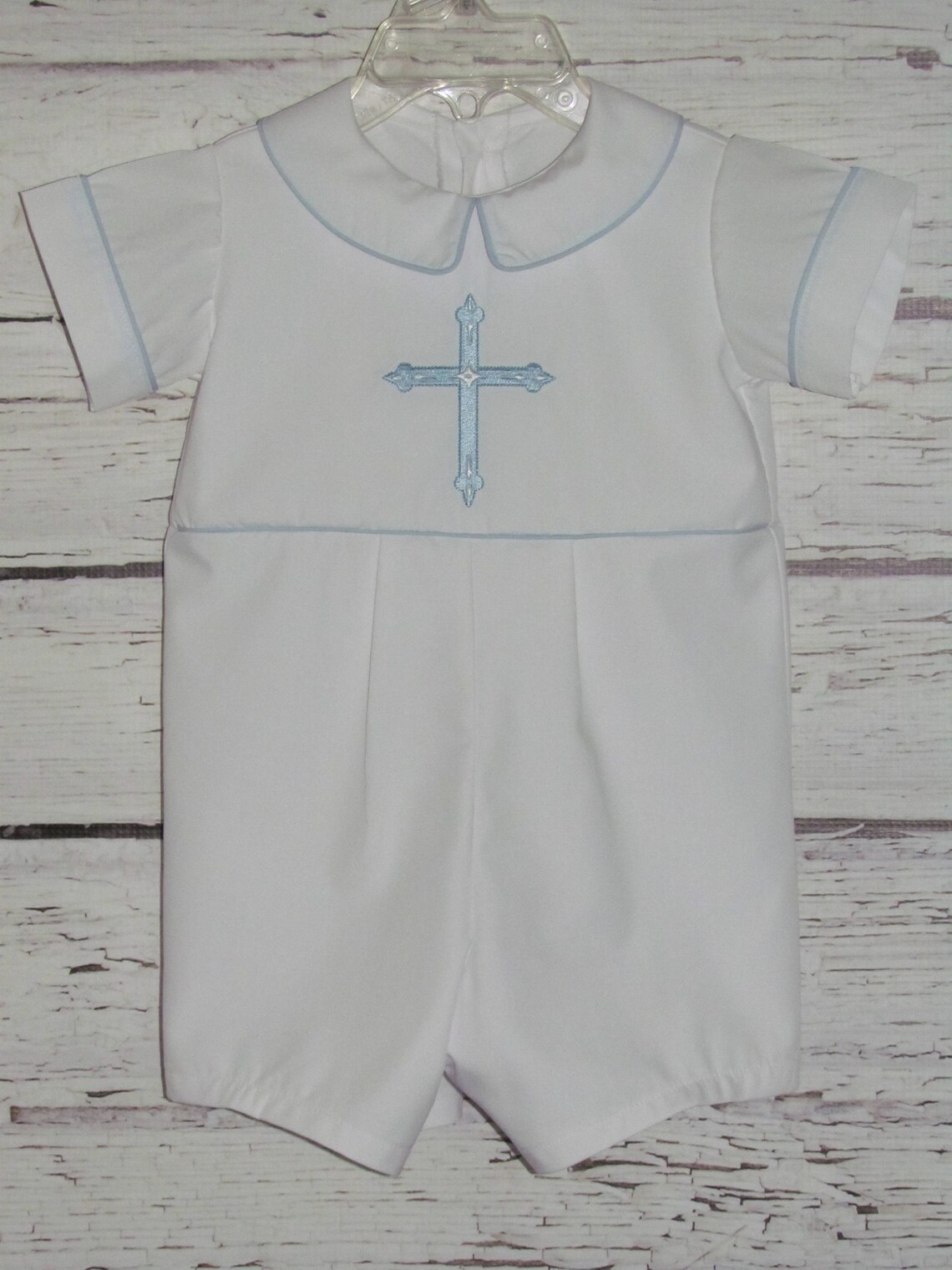 Baby Boy Baptism Romper Christening Romper Blessing Outfit Etsy