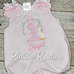 Goose ONE Silly Goose Birthday Bubble Bloomer Set A-line Dress  Birthday Outfit First Birthday