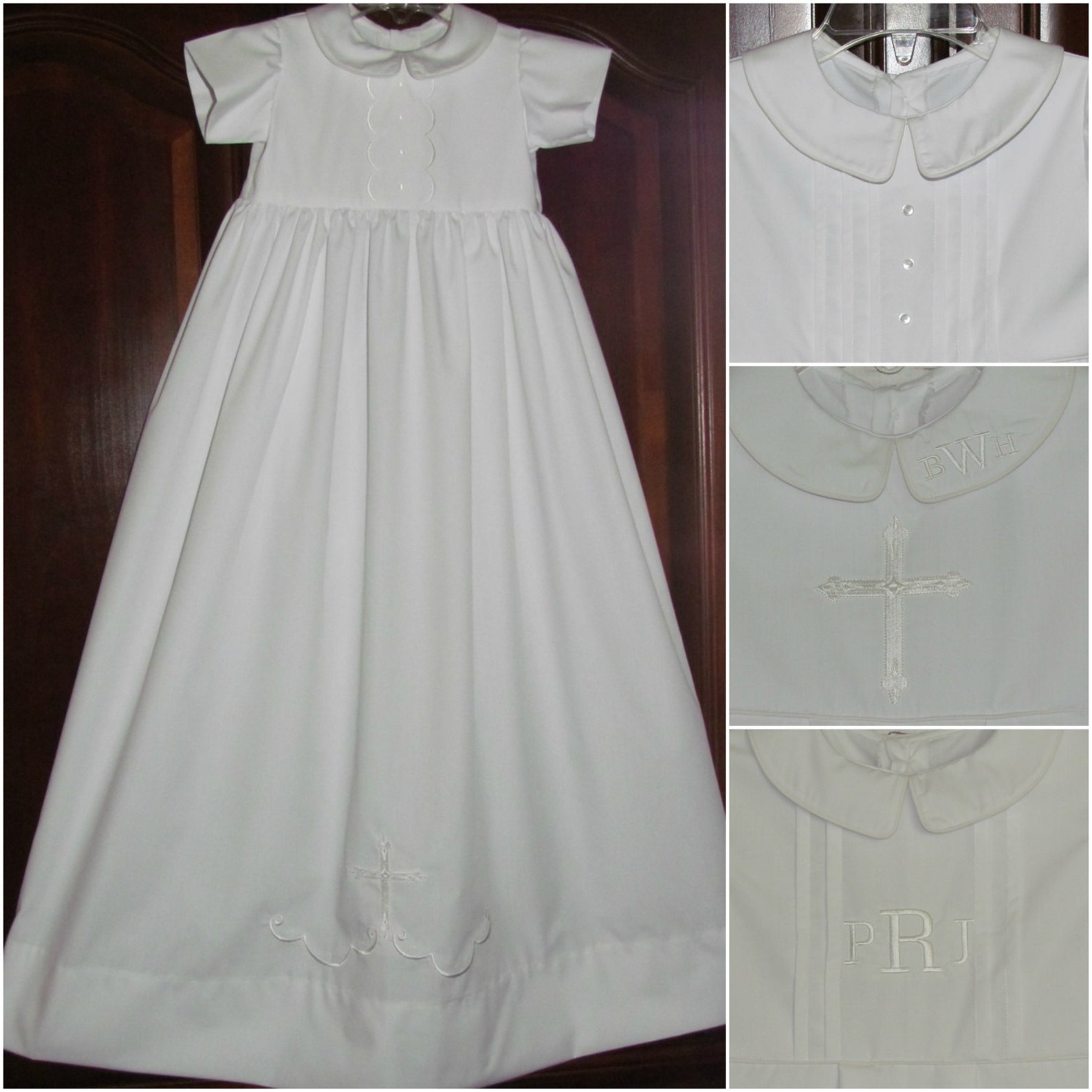Christening Gown Boys Baptism Gown Unisex Gown Baby Blessing Etsy