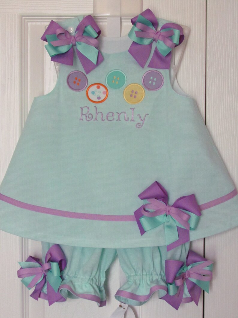 Girls Horse and Carriage Applique Bloomer Set by Three Sisters main image 0