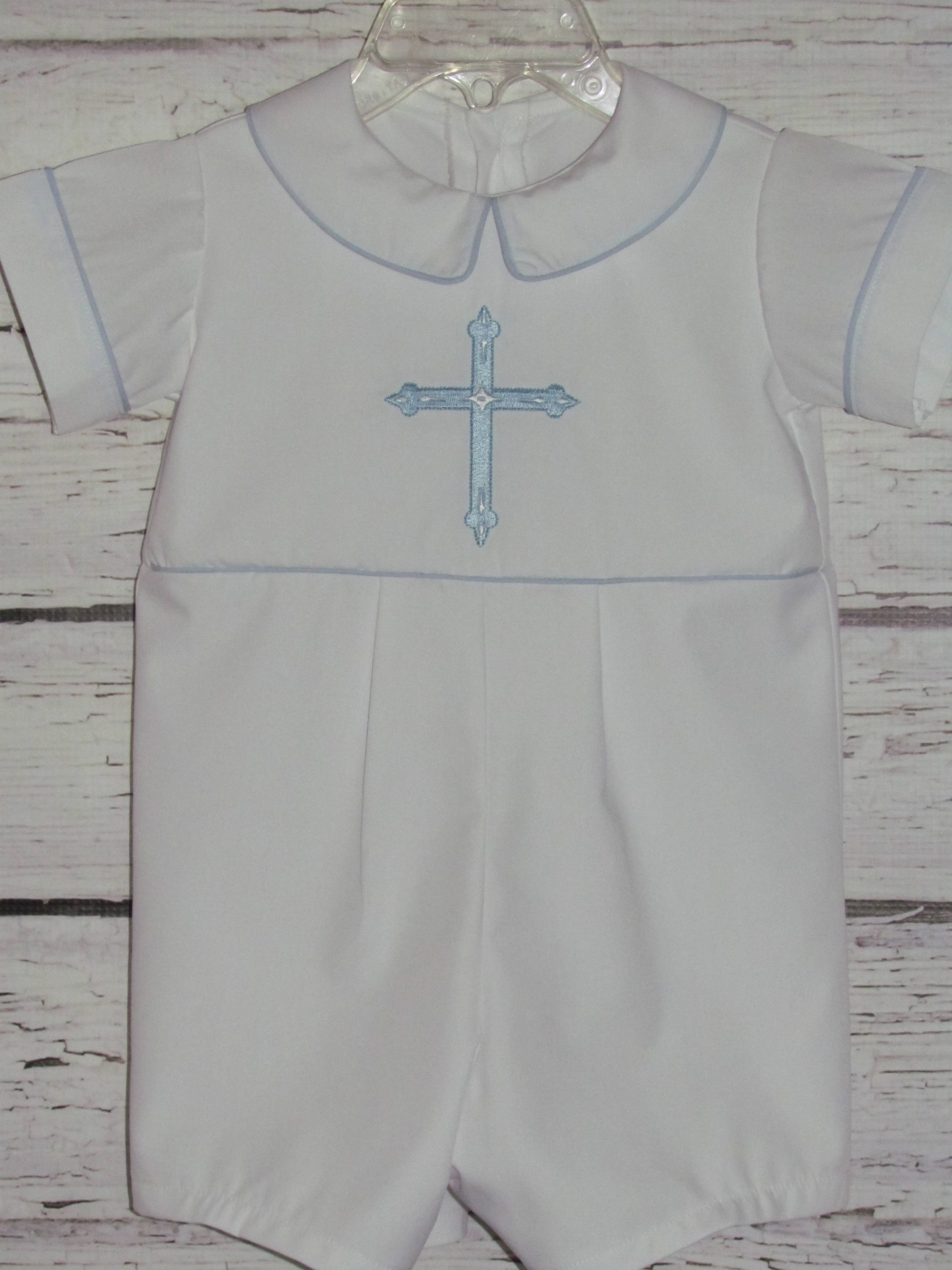 Baby Boy Baptism Romper Christening Romper Blessing Outfit Etsy